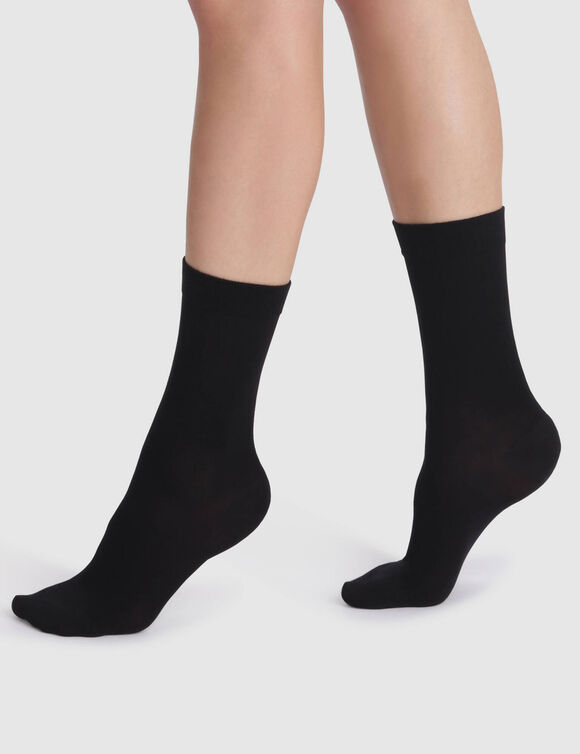 Halfhoge damessokken, thermisch isolerend (zwart) Halfhoge damessokken, thermisch isolerend (zwart)